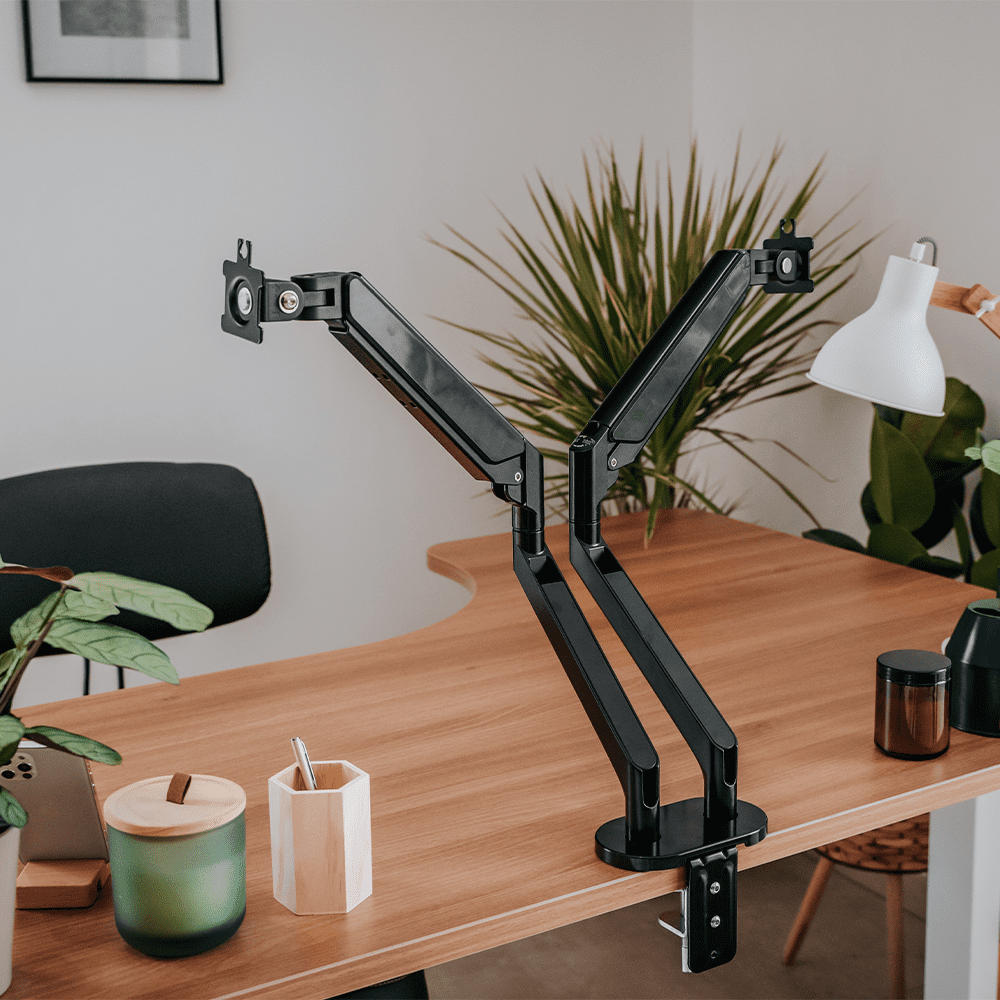 Bras articulé double noir_ambiance