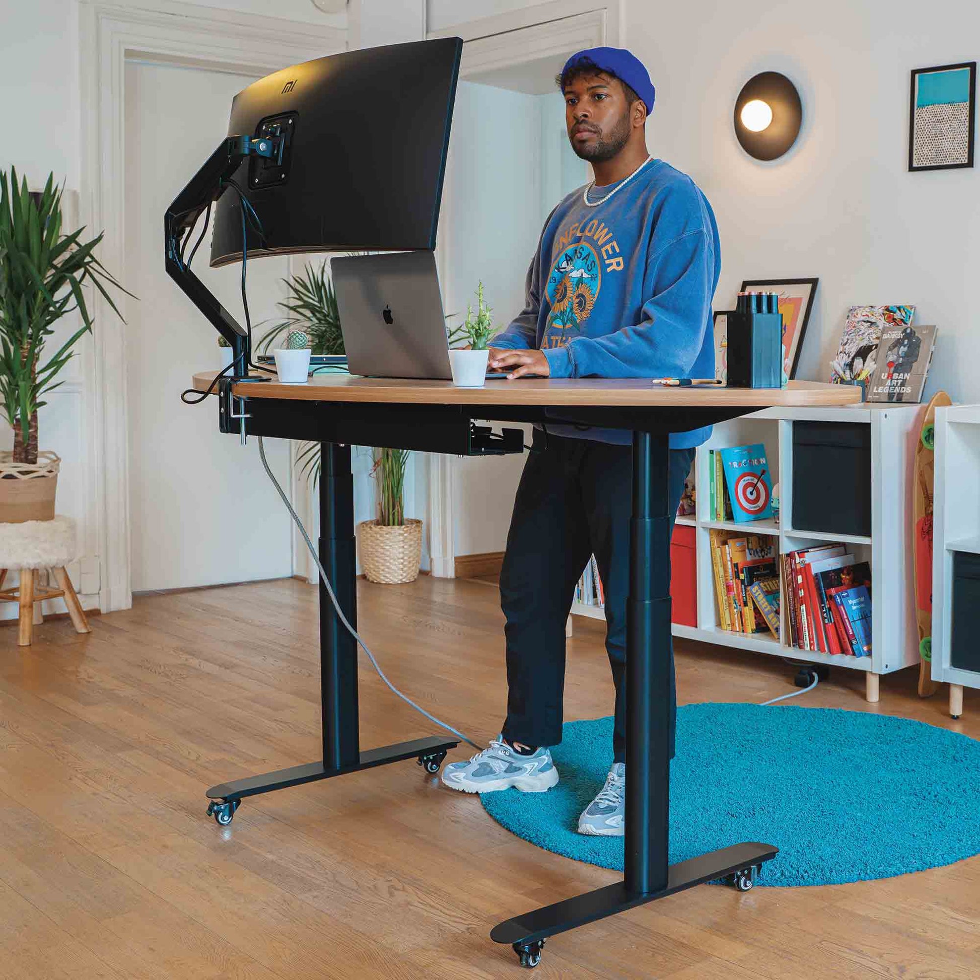 bureau assis debout DYNAMIC CIRCLE CURVE_ambiance