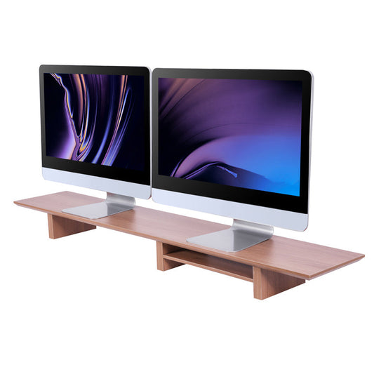 tablette support d'écran coloris chene