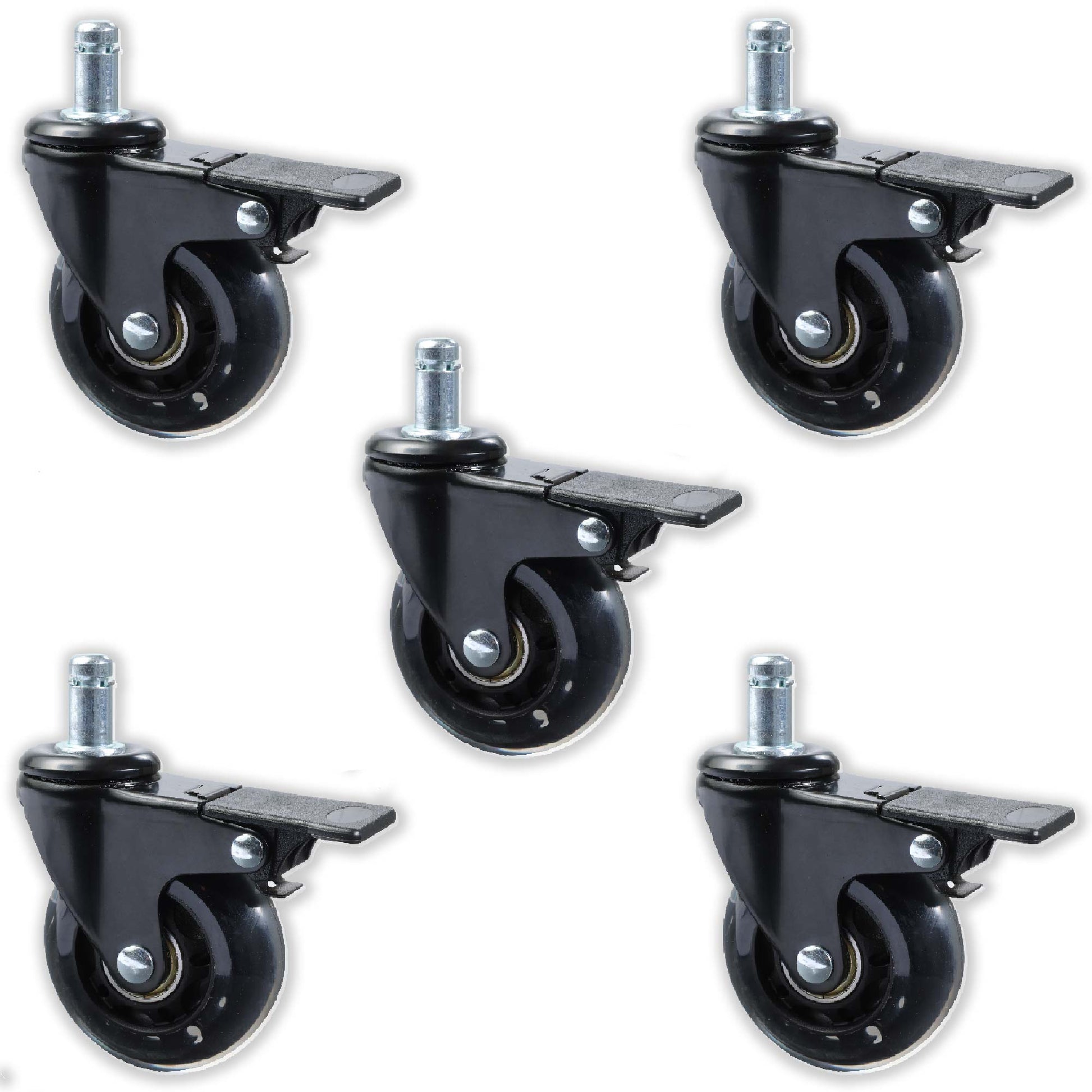 roue roller noire chaises ergonomiques KQUEO