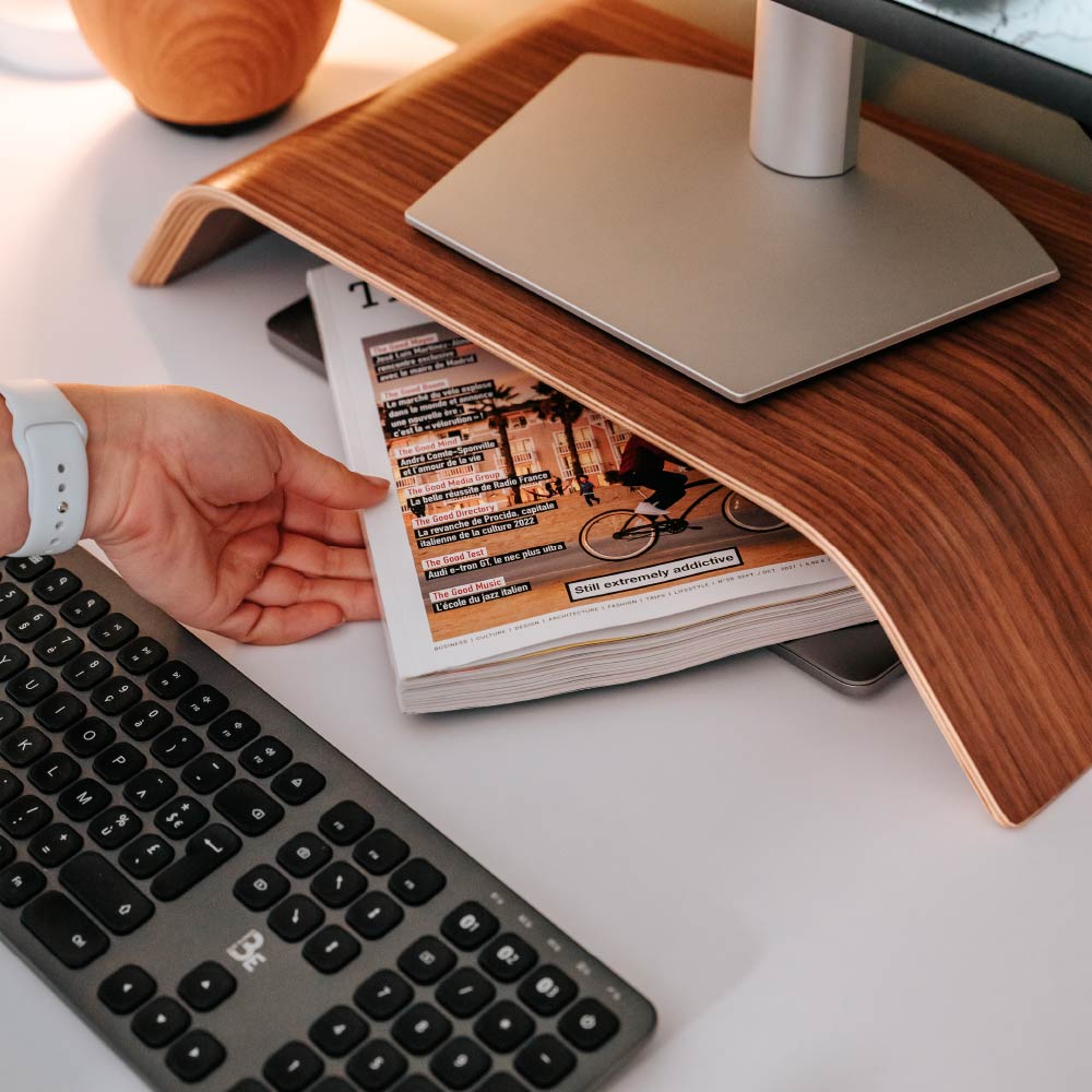 support d'écran couleur chene BRIDGE KQUEO_ambiance